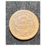 1852 US BRAIDED HAIR LARGE CENT