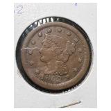 1852 US BRAIDED HAIR LARGE CENT