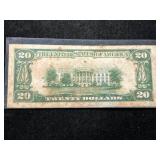 1928 US $20 GOLD CERTIFICATE