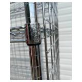 MSRP $1800 Like New High Quality Heavy Duty Technibilt Shelving System TSS 6 Tier Stainless Steel Chrome Finish NSF Wire Storage Cart Truck With Locking Casters & Bumper Guards 80"x48"x24" *Up to  MSRP $1800 Like New High Quality Heavy Duty Technibilt Shelving System TSS 6 Tier Stainless Steel Chrome Finish NSF Wire Storage Cart Truck With Locking Casters & Bumper Guards 80"x48"x24" *Up to