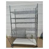 MSRP $1800 Like New High Quality Heavy Duty Technibilt Shelving System TSS 6 Tier Stainless Steel Chrome Finish NSF Wire Storage Cart Truck With Locking Casters & Bumper Guards 80 MSRP $1800 Like New High Quality Heavy Duty Technibilt Shelving System TSS 6 Tier Stainless Steel Chrome Finish NSF Wire Storage Cart Truck With Locking Casters & Bumper Guards 80