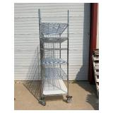 MSRP $1800 Like New High Quality Heavy Duty Technibilt Shelving System TSS 6 Tier Stainless Steel Chrome Finish NSF Wire Storage Cart Truck With Locking Casters & Bumper Guards 80"x48"x24" *Up to  MSRP $1800 Like New High Quality Heavy Duty Technibilt Shelving System TSS 6 Tier Stainless Steel Chrome Finish NSF Wire Storage Cart Truck With Locking Casters & Bumper Guards 80"x48"x24" *Up to