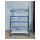 MSRP $1800 Like New High Quality Heavy Duty Technibilt Shelving System TSS 5 Tier Stainless Steel Chrome Finish NSF Wire Storage Cart Truck With Locking Casters & Bumper Guards 80"x48"x24" *Up to  MSRP $1800 Like New High Quality Heavy Duty Technibilt Shelving System TSS 5 Tier Stainless Steel Chrome Finish NSF Wire Storage Cart Truck With Locking Casters & Bumper Guards 80"x48"x24" *Up to