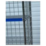MSRP $1800 Like New High Quality Heavy Duty Technibilt Shelving System TSS 5 Tier Stainless Steel Chrome Finish NSF Wire Storage Cart Truck With Locking Casters & Bumper Guards 80"x48"x24" *Up to  MSRP $1800 Like New High Quality Heavy Duty Technibilt Shelving System TSS 5 Tier Stainless Steel Chrome Finish NSF Wire Storage Cart Truck With Locking Casters & Bumper Guards 80"x48"x24" *Up to