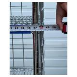 MSRP $1800 Like New High Quality Heavy Duty Technibilt Shelving System TSS 5 Tier Stainless Steel Chrome Finish NSF Wire Storage Cart Truck With Locking Casters & Bumper Guards 80"x48"x24" *Up to  MSRP $1800 Like New High Quality Heavy Duty Technibilt Shelving System TSS 5 Tier Stainless Steel Chrome Finish NSF Wire Storage Cart Truck With Locking Casters & Bumper Guards 80"x48"x24" *Up to