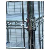 MSRP $1800 Like New High Quality Heavy Duty Technibilt Shelving System TSS 5 Tier Stainless Steel Chrome Finish NSF Wire Storage Cart Truck With Locking Casters & Bumper Guards 80"x48"x24" *Up to  MSRP $1800 Like New High Quality Heavy Duty Technibilt Shelving System TSS 5 Tier Stainless Steel Chrome Finish NSF Wire Storage Cart Truck With Locking Casters & Bumper Guards 80"x48"x24" *Up to