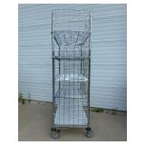 MSRP $1800 Like New High Quality Heavy Duty Technibilt Shelving System TSS 5 Tier Stainless Steel Chrome Finish NSF Wire Storage Cart Truck With Locking Casters & Bumper Guards 80"x48"x24" *Up to  MSRP $1800 Like New High Quality Heavy Duty Technibilt Shelving System TSS 5 Tier Stainless Steel Chrome Finish NSF Wire Storage Cart Truck With Locking Casters & Bumper Guards 80"x48"x24" *Up to
