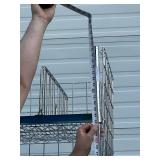 MSRP $1800 Like New High Quality Heavy Duty Technibilt Shelving System TSS 5 Tier Stainless Steel Chrome Finish NSF Wire Storage Cart Truck -Locking Casters & Bumper Guards 80"x48"x24" *Up to 850  MSRP $1800 Like New High Quality Heavy Duty Technibilt Shelving System TSS 5 Tier Stainless Steel Chrome Finish NSF Wire Storage Cart Truck -Locking Casters & Bumper Guards 80"x48"x24" *Up to 850