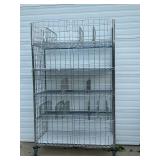 MSRP $1800 Like New High Quality Heavy Duty Technibilt Shelving System TSS 5 Tier Stainless Steel Chrome Finish NSF Wire Storage Cart Truck -Locking Casters & Bumper Guards 80"x48"x24" *Up to 850  MSRP $1800 Like New High Quality Heavy Duty Technibilt Shelving System TSS 5 Tier Stainless Steel Chrome Finish NSF Wire Storage Cart Truck -Locking Casters & Bumper Guards 80"x48"x24" *Up to 850