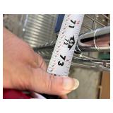 MSRP $2000 Like New High Quality Heavy Duty InterMetro Super Erecta Shelving System 4 Tier Stainless Steel Chrome Finish NSF Wire Storage Cart Truck With Locking Casters & Bumper Guards 80"x72"x24 MSRP $2000 Like New High Quality Heavy Duty InterMetro Super Erecta Shelving System 4 Tier Stainless Steel Chrome Finish NSF Wire Storage Cart Truck With Locking Casters & Bumper Guards 80"x72"x24