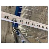 MSRP $2000 Like New High Quality Heavy Duty InterMetro Super Erecta Shelving System 4 Tier Stainless Steel Chrome Finish NSF Wire Storage Cart Truck With Locking Casters & Bumper Guards 80"x72"x24 MSRP $2000 Like New High Quality Heavy Duty InterMetro Super Erecta Shelving System 4 Tier Stainless Steel Chrome Finish NSF Wire Storage Cart Truck With Locking Casters & Bumper Guards 80"x72"x24