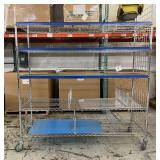 MSRP $2000 Like New High Quality Heavy Duty InterMetro Super Erecta Shelving System 5 Tier Stainless Steel Chrome Finish NSF Wire Storage Cart Truck With Locking Casters & Bumper Guards 80"x72"x24 MSRP $2000 Like New High Quality Heavy Duty InterMetro Super Erecta Shelving System 5 Tier Stainless Steel Chrome Finish NSF Wire Storage Cart Truck With Locking Casters & Bumper Guards 80"x72"x24