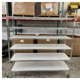 MSRP $2400 Like New High Quality Heavy Duty Technibilt Shelving System TSS 6 Tier Stainless Steel Chrome Finish NSF Wire Storage Cart Truck With Locking Casters 80"x72"x24" *Up to 850 lbs per shelf MSRP $2400 Like New High Quality Heavy Duty Technibilt Shelving System TSS 6 Tier Stainless Steel Chrome Finish NSF Wire Storage Cart Truck With Locking Casters 80"x72"x24" *Up to 850 lbs per shelf