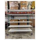 MSRP $2400 Like New High Quality Heavy Duty Technibilt Shelving System TSS 6 Tier Stainless Steel Chrome Finish NSF Wire Storage Cart Truck With Locking Casters 80"x72"x24" *Up to 850 lbs per shelf MSRP $2400 Like New High Quality Heavy Duty Technibilt Shelving System TSS 6 Tier Stainless Steel Chrome Finish NSF Wire Storage Cart Truck With Locking Casters 80"x72"x24" *Up to 850 lbs per shelf