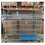 MSRP $2600 High Quality Heavy Duty Technibilt Shelving System TSS 7 Tier Stainless Steel Chrome Finish NSF Wire Storage Cart Truck With Casters & Bumper Guards 78"x70"x24" *Up to 850 lbs per shelf MSRP $2600 High Quality Heavy Duty Technibilt Shelving System TSS 7 Tier Stainless Steel Chrome Finish NSF Wire Storage Cart Truck With Casters & Bumper Guards 78"x70"x24" *Up to 850 lbs per shelf