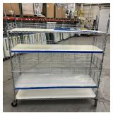 MSRP $2000 Like New High Quality Heavy Duty Technibilt Shelving System TSS 5 Tier Stainless Steel Chrome Finish NSF Wire Storage Cart Truck With Casters & Bumper Guards 80"x72"x24" *Up to 850 lbs  MSRP $2000 Like New High Quality Heavy Duty Technibilt Shelving System TSS 5 Tier Stainless Steel Chrome Finish NSF Wire Storage Cart Truck With Casters & Bumper Guards 80"x72"x24" *Up to 850 lbs