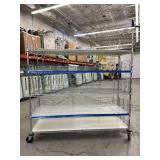MSRP $2000 Like New High Quality Heavy Duty Technibilt Shelving System TSS 5 Tier Stainless Steel Chrome Finish NSF Wire Storage Cart Truck With Casters & Bumper Guards 80"x72"x24" *Up to 850 lbs  MSRP $2000 Like New High Quality Heavy Duty Technibilt Shelving System TSS 5 Tier Stainless Steel Chrome Finish NSF Wire Storage Cart Truck With Casters & Bumper Guards 80"x72"x24" *Up to 850 lbs