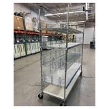 MSRP $2000 Like New High Quality Heavy Duty Technibilt Shelving System TSS 5 Tier Stainless Steel Chrome Finish NSF Wire Storage Cart Truck With Casters & Bumper Guards 80"x72"x24" *Up to 850 lbs  MSRP $2000 Like New High Quality Heavy Duty Technibilt Shelving System TSS 5 Tier Stainless Steel Chrome Finish NSF Wire Storage Cart Truck With Casters & Bumper Guards 80"x72"x24" *Up to 850 lbs