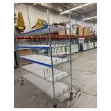 MSRP $2000 Like New High Quality Heavy Duty Technibilt Shelving System TSS 5 Tier Stainless Steel Chrome Finish NSF Wire Storage Cart Truck With Casters & Bumper Guards 80"x72"x24" *Up to 850 lbs  MSRP $2000 Like New High Quality Heavy Duty Technibilt Shelving System TSS 5 Tier Stainless Steel Chrome Finish NSF Wire Storage Cart Truck With Casters & Bumper Guards 80"x72"x24" *Up to 850 lbs