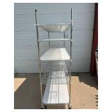 MSRP $2000 High Quality Heavy Duty InterMetro Super Erecta Shelving System 5 Tier Stainless Steel Chrome Finish NSF Wire Storage Cart Truck With Locking Casters 80"x72"x24" *Up to 800 lbs per shelf -  MSRP $2000 High Quality Heavy Duty InterMetro Super Erecta Shelving System 5 Tier Stainless Steel Chrome Finish NSF Wire Storage Cart Truck With Locking Casters 80"x72"x24" *Up to 800 lbs per shelf -