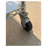 MSRP $2000 High Quality Heavy Duty InterMetro Super Erecta Shelving System 5 Tier Stainless Steel Chrome Finish NSF Wire Storage Cart Truck With Locking Casters 80"x72"x24" *Up to 800 lbs per shelf -  MSRP $2000 High Quality Heavy Duty InterMetro Super Erecta Shelving System 5 Tier Stainless Steel Chrome Finish NSF Wire Storage Cart Truck With Locking Casters 80"x72"x24" *Up to 800 lbs per shelf -