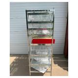 MSRP $5000 Like New Technibilt SmartCell HD High Density Storage System Cart With 18 Slide Out Baskets With Locking Wheels - This Fantastic High Quality Cart has all of its wheels! - Contents In Baske MSRP $5000 Like New Technibilt SmartCell HD High Density Storage System Cart With 18 Slide Out Baskets With Locking Wheels - This Fantastic High Quality Cart has all of its wheels! - Contents In Baske