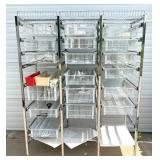 MSRP $5000 Like New Technibilt SmartCell HD High Density Storage System Cart With 18 Slide Out Baskets With Locking Wheels - This Fantastic High Quality Cart has all of its wheels! - Contents In Baske MSRP $5000 Like New Technibilt SmartCell HD High Density Storage System Cart With 18 Slide Out Baskets With Locking Wheels - This Fantastic High Quality Cart has all of its wheels! - Contents In Baske