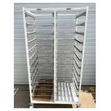 MSRP $3800 Belintra Sterilization Transport Trolley Rack Storage System With Antimicrobia lBACT-O-STOP* Coating! - Like New Condition - 16 Slide Out Wire Shelves Included! 70.5" x 25.75" x 35.25" MSRP $3800 Belintra Sterilization Transport Trolley Rack Storage System With Antimicrobia lBACT-O-STOP* Coating! - Like New Condition - 16 Slide Out Wire Shelves Included! 70.5" x 25.75" x 35.25"
