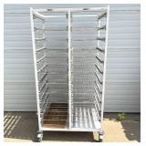 MSRP $3800 Belintra Sterilization Transport Trolley Rack Storage System With Antimicrobia lBACT-O-STOP* Coating! - Like New Condition - 16 Slide Out Wire Shelves Included! 70.5" x 25.75" x 35.25" MSRP $3800 Belintra Sterilization Transport Trolley Rack Storage System With Antimicrobia lBACT-O-STOP* Coating! - Like New Condition - 16 Slide Out Wire Shelves Included! 70.5" x 25.75" x 35.25"