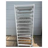 MSRP $3800 Belintra Sterilization Transport Trolley Rack Storage System With Antimicrobia lBACT-O-STOP* Coating! - Like New Condition - 16 Slide Out Wire Shelves Included! 70.5" x 25.75" x 35.25" MSRP $3800 Belintra Sterilization Transport Trolley Rack Storage System With Antimicrobia lBACT-O-STOP* Coating! - Like New Condition - 16 Slide Out Wire Shelves Included! 70.5" x 25.75" x 35.25"