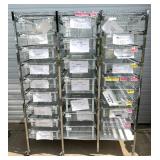 MSRP $5000 Like New Technibilt SmartCell HD High Density Storage System Cart With 25 Slide Out Baskets With Locking Wheels - This Fantastic High Quality Cart has all of its wheels! - Contents In Baske MSRP $5000 Like New Technibilt SmartCell HD High Density Storage System Cart With 25 Slide Out Baskets With Locking Wheels - This Fantastic High Quality Cart has all of its wheels! - Contents In Baske