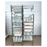 MSRP $3000 Like New Technibilt SmartCell HD High Density Storage System Cart With 18 Slide Out Baskets With Locking Wheels - This Fantastic High-Quality Cart has all of its wheels! - Contents In Baske MSRP $3000 Like New Technibilt SmartCell HD High Density Storage System Cart With 18 Slide Out Baskets With Locking Wheels - This Fantastic High-Quality Cart has all of its wheels! - Contents In Baske