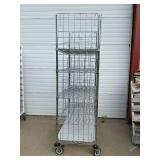 MSRP $1800 Like New High Quality Heavy Duty Technibilt Shelving System TSS 5 Tier Stainless Steel Chrome Finish NSF Wire Storage Cart Truck With Locking Casters & Bumper Guards 80"x48"x24" *Up to  MSRP $1800 Like New High Quality Heavy Duty Technibilt Shelving System TSS 5 Tier Stainless Steel Chrome Finish NSF Wire Storage Cart Truck With Locking Casters & Bumper Guards 80"x48"x24" *Up to