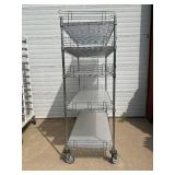 MSRP $2000 Like New High Quality Heavy Duty InterMetro Super Erecta Shelving System 5 Tier Stainless Steel Chrome Finish NSF Wire Storage Cart Truck With Casters & Bumper Guards 80"x72"x24" *Up to MSRP $2000 Like New High Quality Heavy Duty InterMetro Super Erecta Shelving System 5 Tier Stainless Steel Chrome Finish NSF Wire Storage Cart Truck With Casters & Bumper Guards 80"x72"x24" *Up to