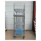 MSRP $1800 Like New High Quality Heavy Duty Technibilt Shelving System TSS 5 Tier Stainless Steel Chrome Finish NSF Wire Storage Cart Truck With Locking Casters & Bumper Guards 80"x48"x24" *Up to  MSRP $1800 Like New High Quality Heavy Duty Technibilt Shelving System TSS 5 Tier Stainless Steel Chrome Finish NSF Wire Storage Cart Truck With Locking Casters & Bumper Guards 80"x48"x24" *Up to