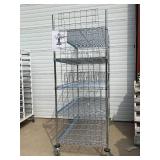 MSRP $2000 Like New High Quality Heavy Duty InterMetro Super Erecta Shelving System 5 Tier Stainless Steel Chrome Finish NSF Wire Storage Cart Truck With Locking Casters & Bumper Guards 80"x60"x24 MSRP $2000 Like New High Quality Heavy Duty InterMetro Super Erecta Shelving System 5 Tier Stainless Steel Chrome Finish NSF Wire Storage Cart Truck With Locking Casters & Bumper Guards 80"x60"x24