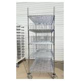 MSRP $2000 Like New High Quality Heavy Duty InterMetro Super Erecta Shelving System 5 Tier Stainless Steel Chrome Finish NSF Wire Storage Cart Truck With Locking Casters & Bumper Guards 80"x60"x24 MSRP $2000 Like New High Quality Heavy Duty InterMetro Super Erecta Shelving System 5 Tier Stainless Steel Chrome Finish NSF Wire Storage Cart Truck With Locking Casters & Bumper Guards 80"x60"x24
