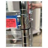 MSRP $2000 Like New High Quality Heavy Duty InterMetro Super Erecta Shelving System 5 Tier Stainless Steel Chrome Finish NSF Wire Storage Cart Truck With Locking Casters & Bumper Guards 80"x60"x24 MSRP $2000 Like New High Quality Heavy Duty InterMetro Super Erecta Shelving System 5 Tier Stainless Steel Chrome Finish NSF Wire Storage Cart Truck With Locking Casters & Bumper Guards 80"x60"x24