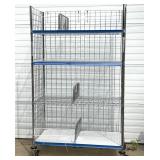 MSRP $1800 Like New High Quality Heavy Duty Technibilt Shelving System TSS 4 Tier Stainless Steel Chrome Finish NSF Wire Storage Cart Truck With Locking Casters & Bumper Guards 80"x48"x24" *Up to  MSRP $1800 Like New High Quality Heavy Duty Technibilt Shelving System TSS 4 Tier Stainless Steel Chrome Finish NSF Wire Storage Cart Truck With Locking Casters & Bumper Guards 80"x48"x24" *Up to