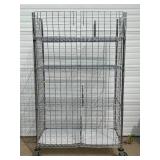 MSRP $1800 Like New High Quality Heavy Duty Technibilt Shelving System TSS 4 Tier Stainless Steel Chrome Finish NSF Wire Storage Cart Truck With Locking Casters & Bumper Guards 80"x48"x24" *Up to  MSRP $1800 Like New High Quality Heavy Duty Technibilt Shelving System TSS 4 Tier Stainless Steel Chrome Finish NSF Wire Storage Cart Truck With Locking Casters & Bumper Guards 80"x48"x24" *Up to