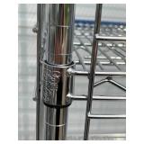 MSRP $1800 Like New High Quality Heavy Duty Technibilt Shelving System TSS 4 Tier Stainless Steel Chrome Finish NSF Wire Storage Cart Truck With Locking Casters & Bumper Guards 80"x48"x24" *Up to  MSRP $1800 Like New High Quality Heavy Duty Technibilt Shelving System TSS 4 Tier Stainless Steel Chrome Finish NSF Wire Storage Cart Truck With Locking Casters & Bumper Guards 80"x48"x24" *Up to