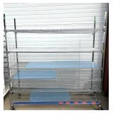 MSRP $2400 Like New High Quality Heavy Duty Cari-All Healthcare Shelving System 6 Tier Stainless Steel Chrome Finish NSF Wire Storage Cart Truck With Locking Casters *Up to 850 lbs per shelf MSRP $2400 Like New High Quality Heavy Duty Cari-All Healthcare Shelving System 6 Tier Stainless Steel Chrome Finish NSF Wire Storage Cart Truck With Locking Casters *Up to 850 lbs per shelf