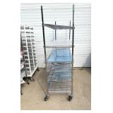 MSRP $2400 Like New High Quality Heavy Duty Cari-All Healthcare Shelving System 6 Tier Stainless Steel Chrome Finish NSF Wire Storage Cart Truck With Locking Casters *Up to 850 lbs per shelf MSRP $2400 Like New High Quality Heavy Duty Cari-All Healthcare Shelving System 6 Tier Stainless Steel Chrome Finish NSF Wire Storage Cart Truck With Locking Casters *Up to 850 lbs per shelf