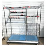 MSRP $3000 High Quality Metro Super Erecta Wire Catheter Procedure Cart, Standard Combination 24″ x 60″ x 68″ - Locking Caster - Bumper Base - Wheel On Right Rubber Is Gone - Still Moves Good! MSRP $3000 High Quality Metro Super Erecta Wire Catheter Procedure Cart, Standard Combination 24″ x 60″ x 68″ - Locking Caster - Bumper Base - Wheel On Right Rubber Is Gone - Still Moves Good!