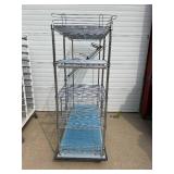 MSRP $3000 High Quality Metro Super Erecta Wire Catheter Procedure Cart, Standard Combination 24″ x 60″ x 68″ - Locking Caster - Bumper Base - Wheel On Right Rubber Is Gone - Still Moves Good! MSRP $3000 High Quality Metro Super Erecta Wire Catheter Procedure Cart, Standard Combination 24″ x 60″ x 68″ - Locking Caster - Bumper Base - Wheel On Right Rubber Is Gone - Still Moves Good!