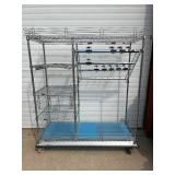 MSRP $3000 High Quality Metro Super Erecta Wire Catheter Procedure Cart, Standard Combination 24″ x 60″ x 68″ - Locking Caster - Bumper Base - Wheel On Right Rubber Is Gone - Still Moves Good! MSRP $3000 High Quality Metro Super Erecta Wire Catheter Procedure Cart, Standard Combination 24″ x 60″ x 68″ - Locking Caster - Bumper Base - Wheel On Right Rubber Is Gone - Still Moves Good!