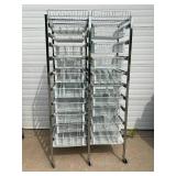 MSRP $3000 Like New Technibilt SmartCell HD High Density Storage System Cart With 19 Slide Out Baskets - This Fantastic High-Quality Cart has all of its wheels! - This System Has Removable Dividers In MSRP $3000 Like New Technibilt SmartCell HD High Density Storage System Cart With 19 Slide Out Baskets - This Fantastic High-Quality Cart has all of its wheels! - This System Has Removable Dividers In