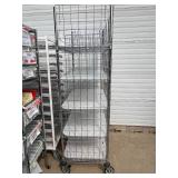 MSRP $1800 Like New High Quality Heavy Duty Technibilt Shelving System TSS 5 Tier Stainless Steel Chrome Finish NSF Wire Storage Cart Truck With Locking Casters & Bumper Guards 80"x48"x24" *Up to  MSRP $1800 Like New High Quality Heavy Duty Technibilt Shelving System TSS 5 Tier Stainless Steel Chrome Finish NSF Wire Storage Cart Truck With Locking Casters & Bumper Guards 80"x48"x24" *Up to
