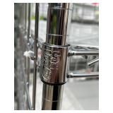 MSRP $1800 Like New High Quality Heavy Duty Technibilt Shelving System TSS 5 Tier Stainless Steel Chrome Finish NSF Wire Storage Cart Truck With Locking Casters & Bumper Guards 80"x48"x24" *Up to  MSRP $1800 Like New High Quality Heavy Duty Technibilt Shelving System TSS 5 Tier Stainless Steel Chrome Finish NSF Wire Storage Cart Truck With Locking Casters & Bumper Guards 80"x48"x24" *Up to