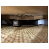 (Broken, See Pictures & Description) Nathan James Bailey 24 in. Upholstered Boucle Rattan and Wood Counter Height Bar Stool w/ Woven Back, Cream Boucle/Brown, Set of 2 (Broken, See Pictures & Description) Nathan James Bailey 24 in. Upholstered Boucle Rattan and Wood Counter Height Bar Stool w/ Woven Back, Cream Boucle/Brown, Set of 2